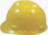MSA Cap Style Large Jumbo Hard Hats with Fas-Trac Suspensions Yellow - Left Side View
