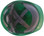 MSA Cap Style Small Hard Hats with Fas-Trac Suspensions Green  - Suspension Detail