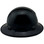 Pyramex Ridgeline Full Brim Hard Hat - Black - with Protective Edge