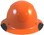 Actual Carbon Fiber Hard Hat - Full Brim High Vision Orange  - Front View