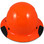 DAX Fiberglass Composite Hard Hat - Full Brim High Vision Orange - Front View