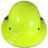 DAX Fiberglass Composite Hard Hat - Full Brim High Vision Lime - Back View