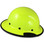 DAX Fiberglass Composite Hard Hat with Protective Edge - Full Brim High Vision Lime - Right View