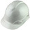 Pyramex Ridgeline Cap Style Hard Hat with Shiny White Graphite Pattern - Oblique