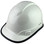 Pyramex Ridgeline Cap Style Hard Hat with Shiny White Graphite Pattern with Protective Edge - Oblique