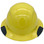 DAX Fiberglass Composite Hard Hat  Full Brim Yellow - Front