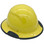 DAX Fiberglass Composite Hard Hat  Full Brim Yellow - Edge Oblique Right