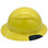 Actual Carbon Fiber Hard Hat - Full Brim Yellow - Right
