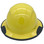 Actual Carbon Fiber Hard Hat - Full Brim Yellow - Edge Front