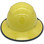 Actual Carbon Fiber Hard Hat - Full Brim Yellow - Edge Back