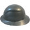 Actual Carbon Fiber Hard Hat - Full Brim Textured Gunmetal Gray  - Left View