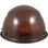 DAX Fiberglass Composite Hard Hat with Protective Edge - Cap Style Natural Tan - Back View