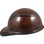 DAX Fiberglass Composite Hard Hat with Protective Edge - Cap Style Natural Tan - Left View