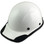 DAX Fiberglass Composite Hard Hat with Protective Edge - Cap Style White - Oblique View