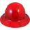 Actual Carbon Fiber Hard Hat - Full Brim High Vision Red - Back