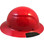 Actual Carbon Fiber Hard Hat - Full Brim High Vision Red - Right