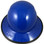 Actual Carbon Fiber Hard Hat with Protective Edge - Full Brim High Vision Royal Blue - Back