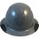 Actual Carbon Fiber Hard Hat - Full Brim Textured Medium Gray  - Front View