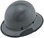 DAX Fiberglass Composite Hard Hat - Full Brim Textured Medium Gray with edge Oblique