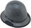 DAX Fiberglass Composite Hard Hat - Full Brim Textured Medium Gray with edge Oblique Right