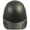 Actual Carbon Fiber Hard Hat - Cap Style Matte Black  - Front View