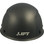 Actual Carbon Fiber Hard Hat - Cap Style Matte Black  - Back View