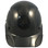 Actual Carbon Fiber Hard Hat - Cap Style Glossy Black  - Front View