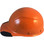 DAX Carbon Fiber Hard Hat - Cap Style Hi Viz Orange - Left View