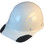 DAX Carbon Fiber Hard Hat - Cap Style White - Oblique View