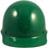 MSA Skullgard (LARGE SHELL) Cap Style Hard Hats with Ratchet Suspension - Green - Oblique View
