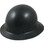 MSA Skullgard Full Brim Hard Hat with FasTrac III Ratchet Suspension - Textured Gunmetal Black - Oblique View