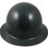 MSA Skullgard Full Brim Hard Hat with FasTrac III Ratchet Suspension - Textured Gunmetal Black - Front View