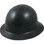 MSA Skullgard Full Brim Hard Hat with STAZ ON Suspension - GUNMETAL BLACK - Oblique View