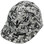 Social Media Style Hydro Dipped Hard Hats - Oblique Left