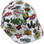 Zoom Bam Boom Style Hydro Dipped Hard Hats - Oblique Left