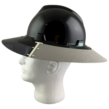 MSA Full Brim Black Hard Hat with Sun Shield | Buy Online at
