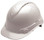  Pyramex Ridgeline Vented Cap Style Hard Hat with Shiny White Graphite Pattern 