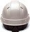  Pyramex Ridgeline Vented Cap Style Hard Hat with Shiny White Graphite Pattern 