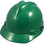 MSA Cap Style Small Hard Hats with Staz-On Suspensions Green Oblique