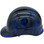 Blue Flames Design Cap Style Hydro Dipped Hard Hats - Left