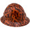 Orange Ribbon Style Full Brim Hydro Dipped Hard Hats - Oblique Right