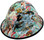 Vintage Pin Up Girls Design Full Brim Hydro Dipped Hard Hats - Oblique Left Edge