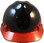 MSA V-Gard Cap Style Fire Design Hard Hats with One Touch Suspension - Front View