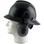 MSA Full Brim V-Guard Hard Hat with Earmuff Attachment - Black