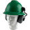 MSA Full Brim V-Guard Hard Hat with Earmuff Attachment - Green