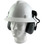 MSA Full Brim V-Guard Hard Hat with Earmuff Attachment - White