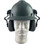 MSA Full Brim V-Guard Hard Hat with Earmuff Attachment - Gray