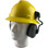 MSA Full Brim V-Guard Hard Hat with Earmuff Attachment - Yellow