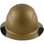 Actual Carbon Fiber Hard Hat - Full Brim Glitter Gold - Front View