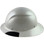 Actual Carbon Fiber Hard Hat - Full Brim Pearl White - Left View